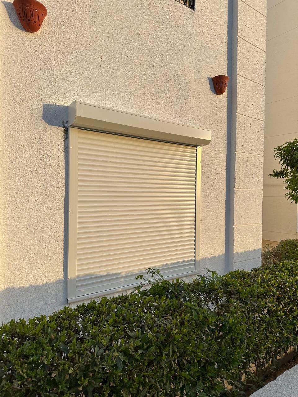 Window roller shutter installed on an apartment