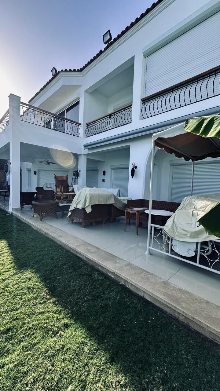 Garden terrace with shutters